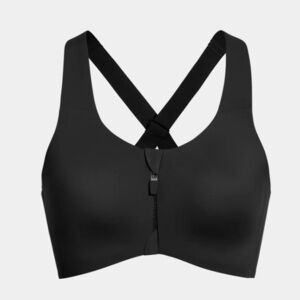 Knix Catalyst Front Zip Sports Bra Black Size 8 40/42 D/DD Black
